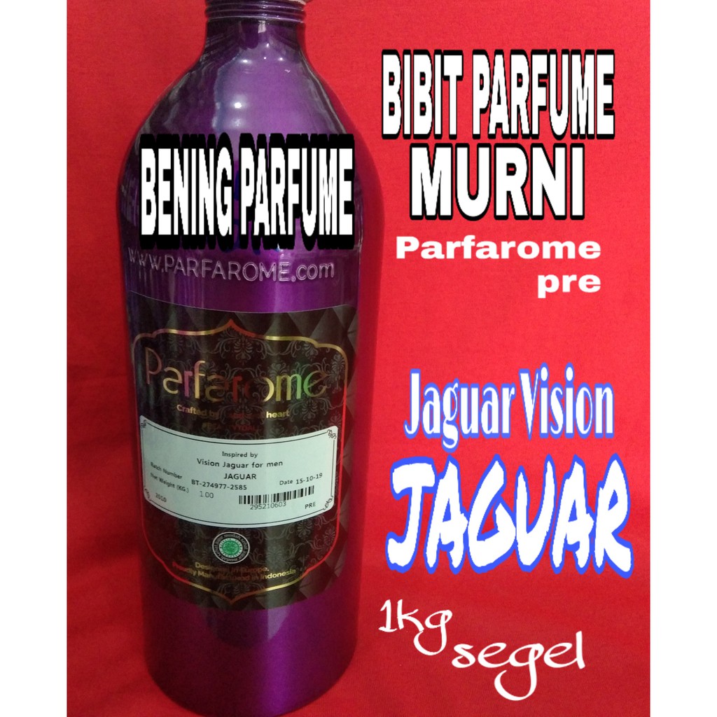 BIANG PARFAROME JAGUAR VISION PREMIUM PAKET 1KG BOTOL KALENG ALUMUNIUM