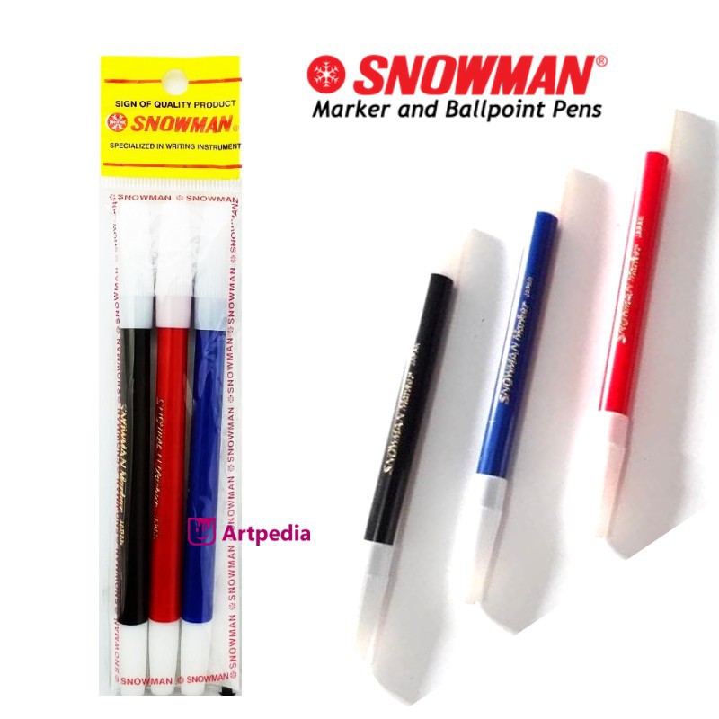 

Spidol Snowman 3 Warna / Spidol Snowman Kecil