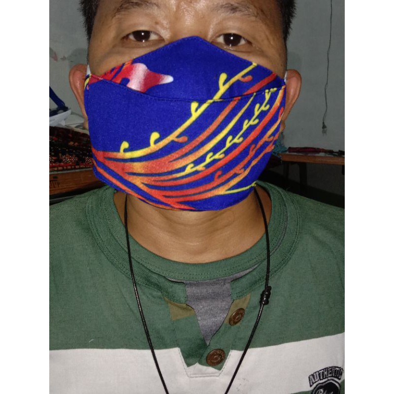 masker 3D batik  erlloop dan heandloop