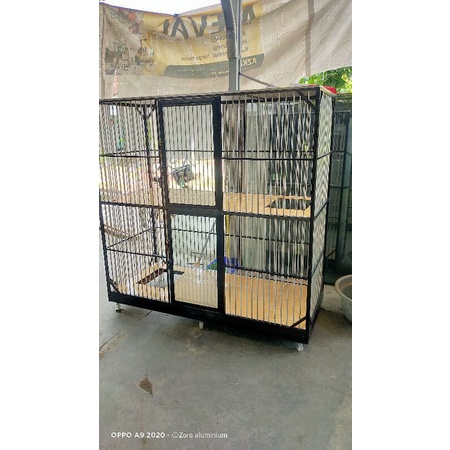 kandang kucing 4 kamar alumunium
