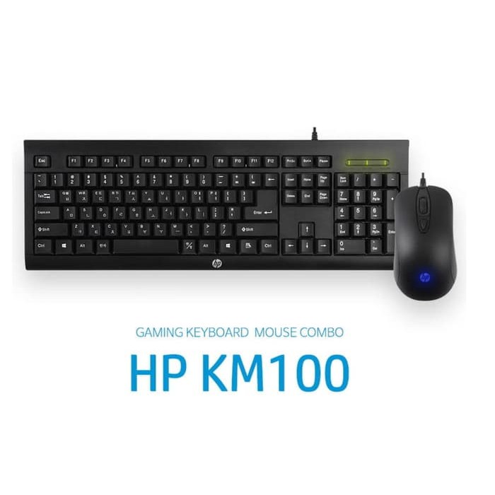 Gaming Keyboard Mouse HP KM100 combo