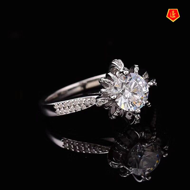 Wishing Fountain Ring Pt950 Platinum Moissanite