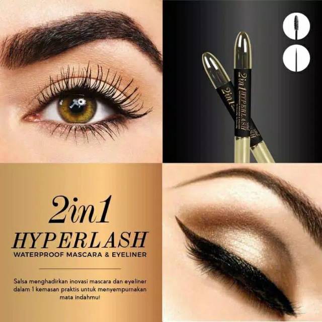 MASCARA EYELINER SALSA HYPERLASH 2in1