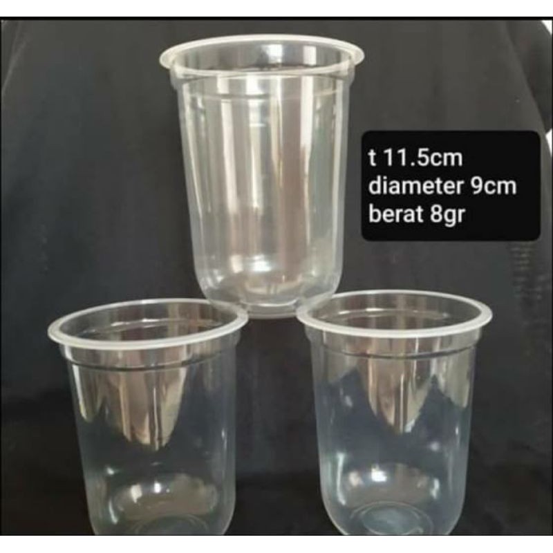 Gelas cup 16 oz oval