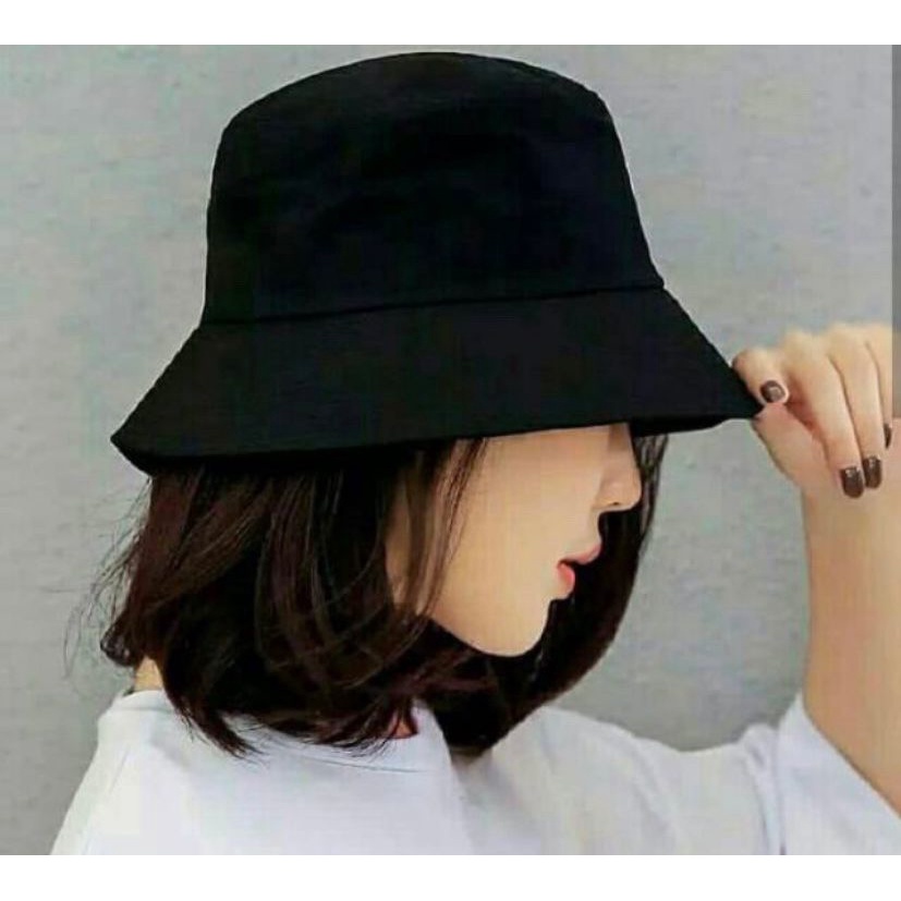 Topi Bucket Bulak Balik / Bahan Dobel Bisa Bolak-Balik bahan tebal