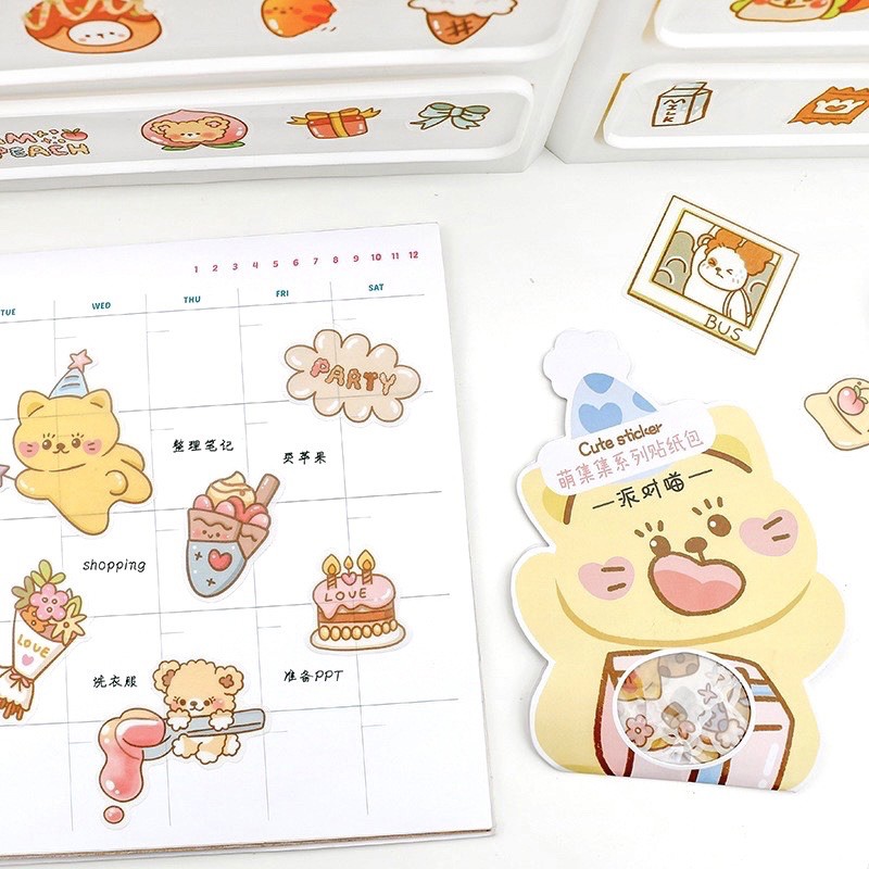 

Cute animal sticker pack ( Sticker bujo Sticker jurnal Sticker korea Sticker aesthetic BUJO )