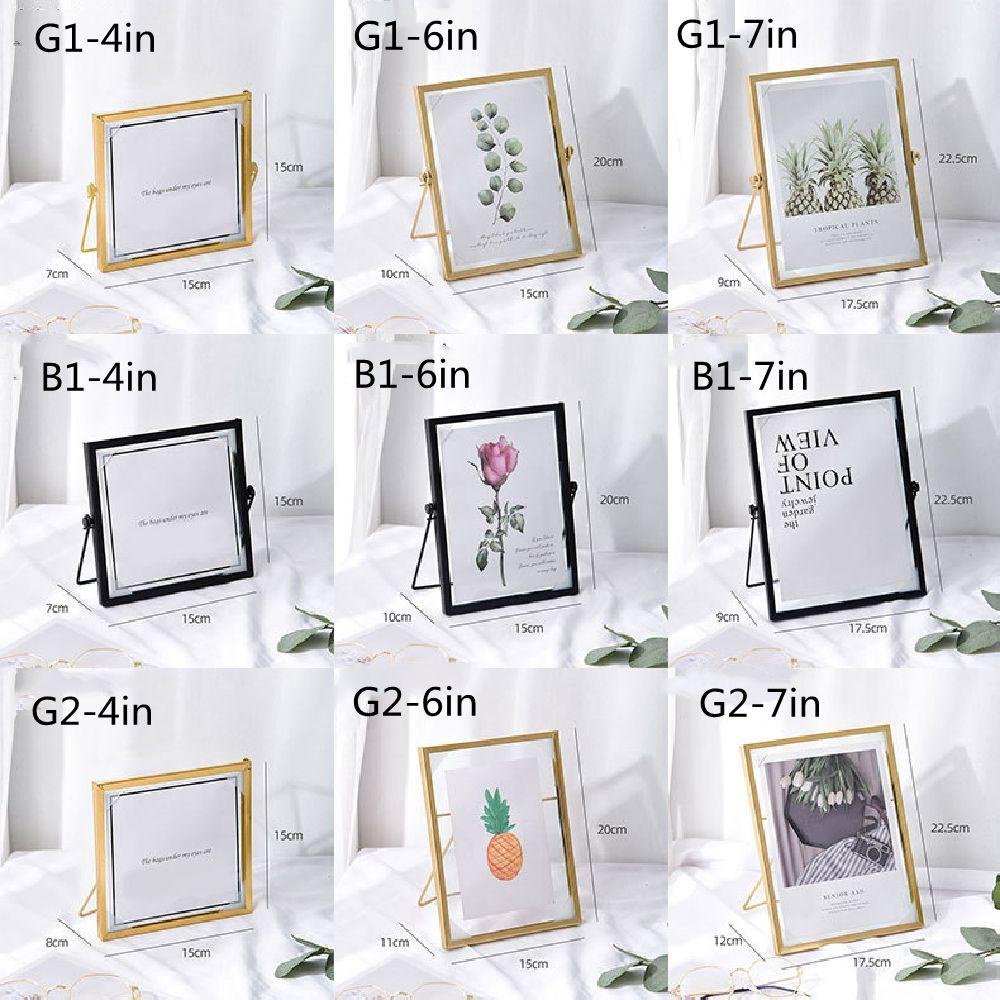 Bingkai Foto Nanas Besi Art Home Decor Golden Ins