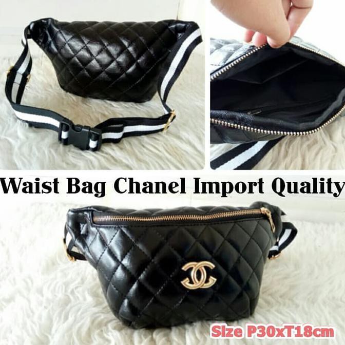 SN8981 Tas Selempang Wanita Waist Bag Chanel Import