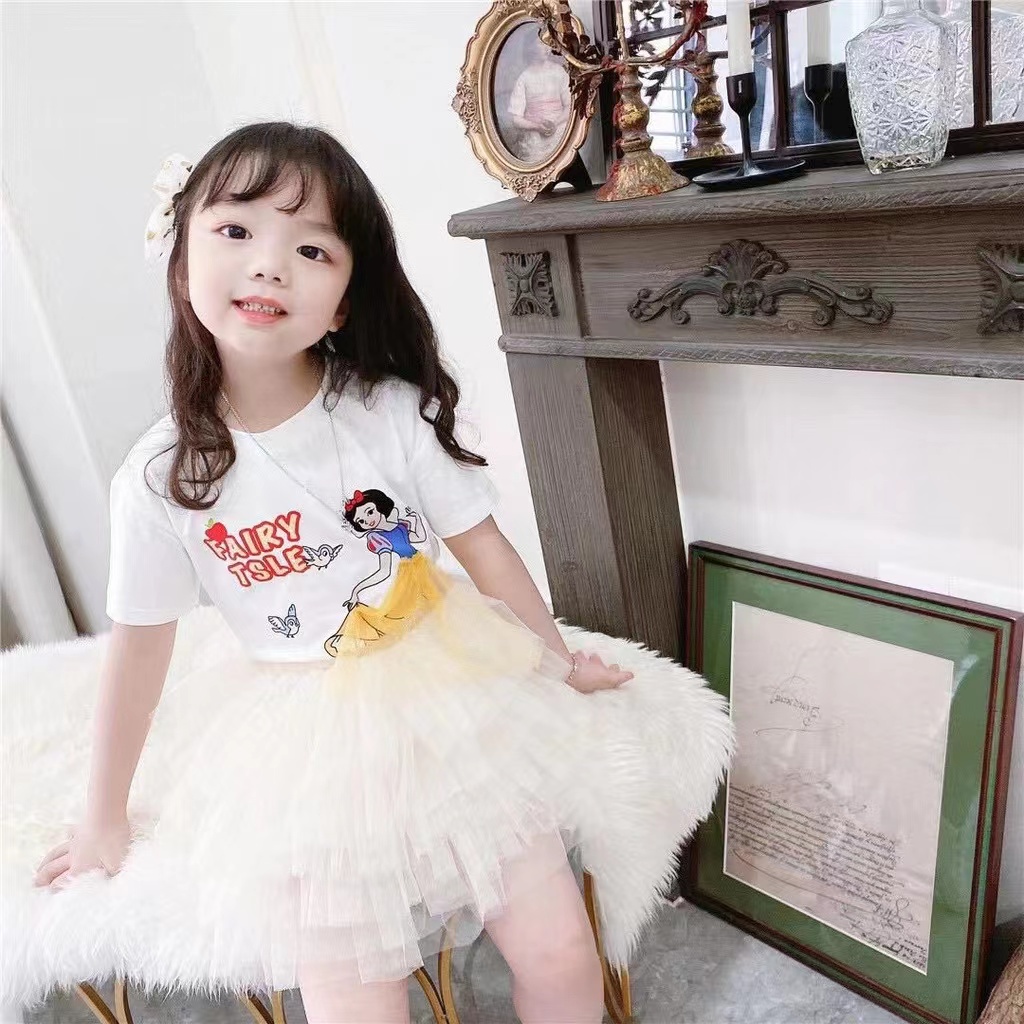 Rok Tutu anak import 1-7th pendek Tile 3 Susun Premium Lembut Pakaian Anak