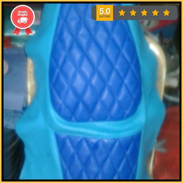 Kulit Jok Motor Mb Tech Custom Dua Warna - Hitam Ungu, Scoopy Karbu Gratis889