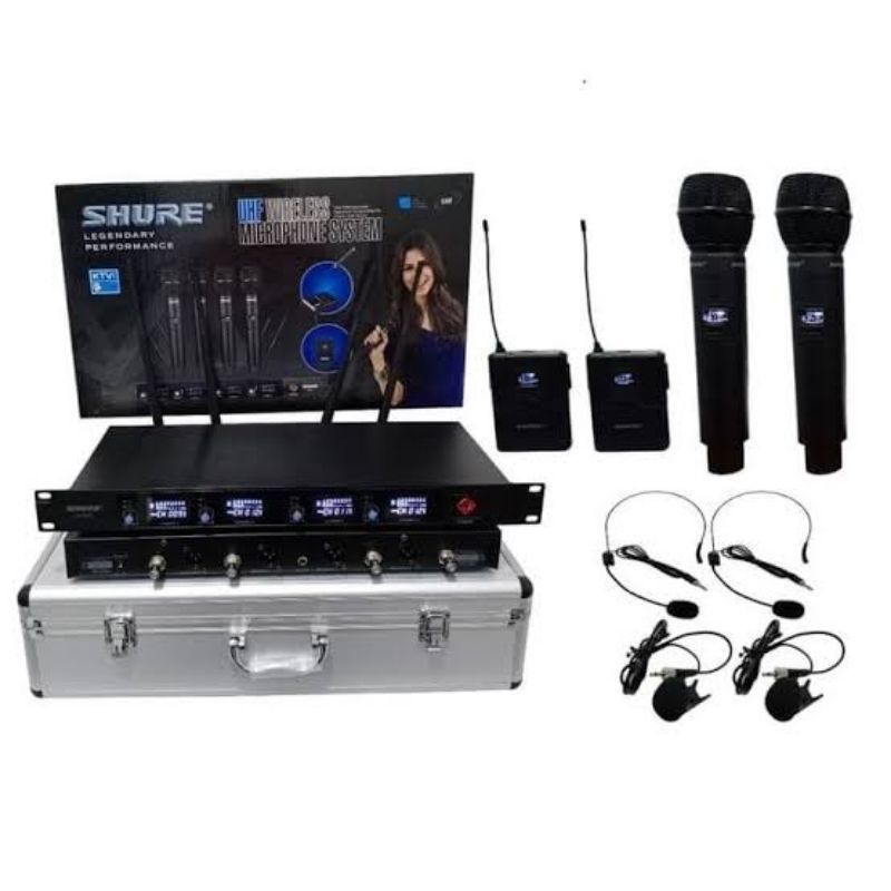 Microphone Wireless SHURE X1 HC - 4 Mic PPHH