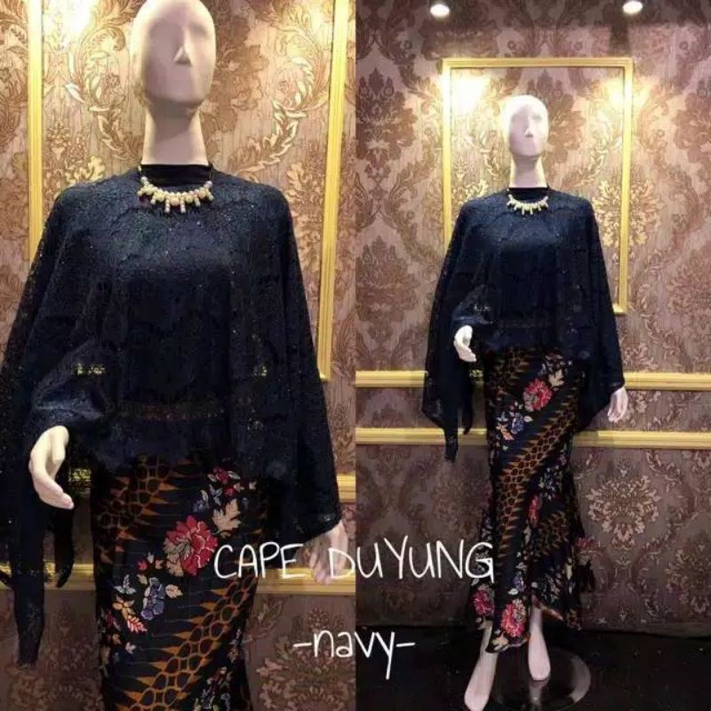 KEBAYA MODERN SET CAPE DUYUNG STELAN CAPE BRUKAT ROK DUYUNG KEBAYA JUMBO KEBAYA BRUKAT ROK MERMAID