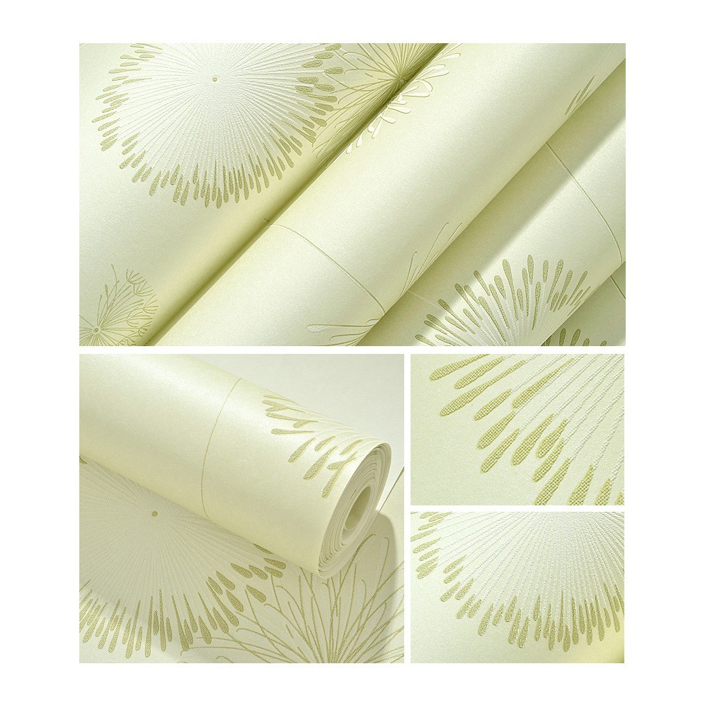 AKN88 - Wallpaper 3D Non Woven Motif Bunga Dandelion 53cmx10m