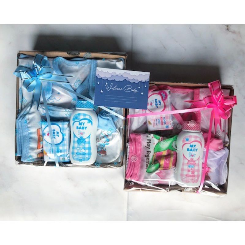 Paket hampers hempers set hadiah sambang anak bayi baby newborn baru lahir cewek atau cowok / unisex