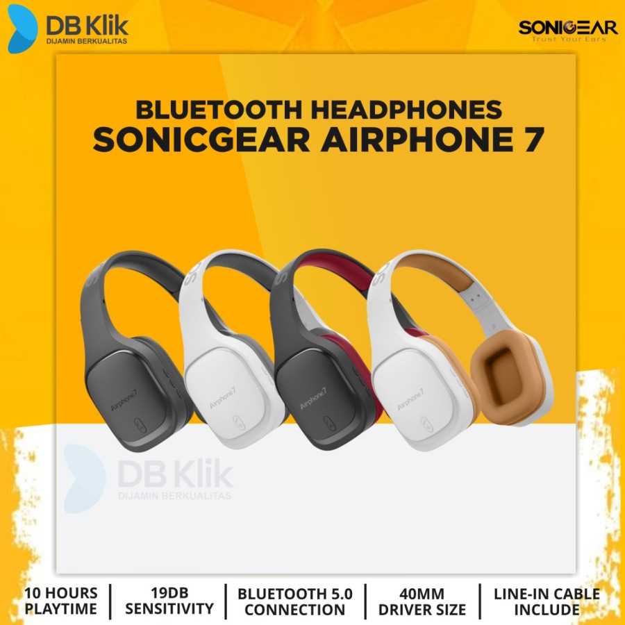 Headset SonicGear Airphone 7 Bluetooth 5.0 - Headphone Airphone 7