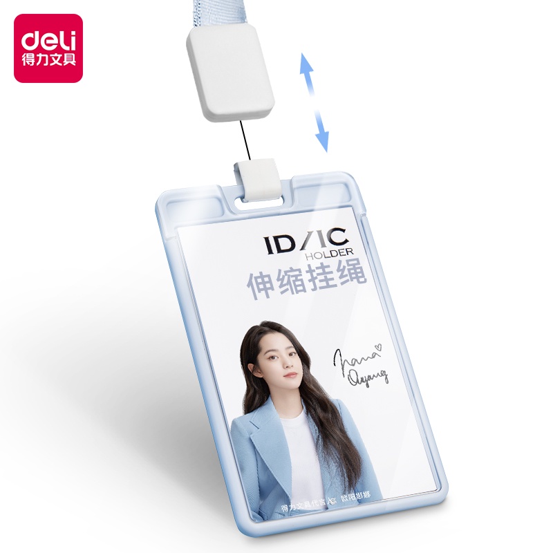 

ID Card/Nametag vertikal murah dengan tali penggantung teleskopis 64803