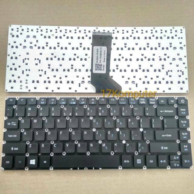 Keyboard Laptop Acer E14 ES1-432 ES1-422 ES1-420 Hitam