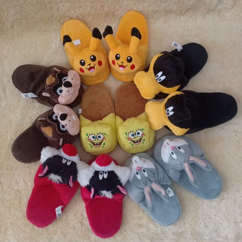 SANDAL TIDUR KARAKTER BONEKA ANAK DAN DEWASA