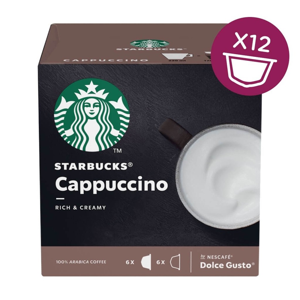 

Nescafe Dolce Gusto NDG Starbucks Cappuccino Coffee Capsule