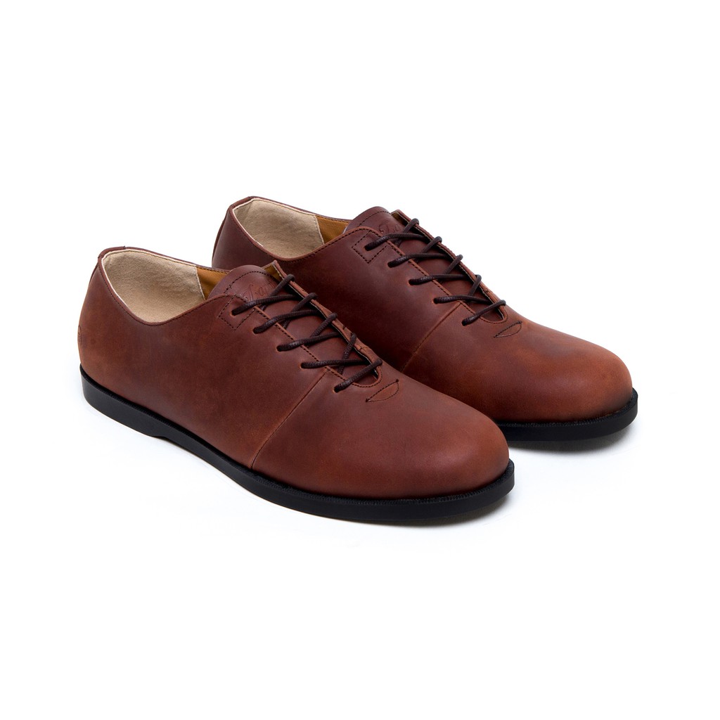 ARMAN BROWN | Indopride | Sepatu Kulit Asli Klasik Vintage Pria/Cowok/Men - Derby - Footwear Zapato