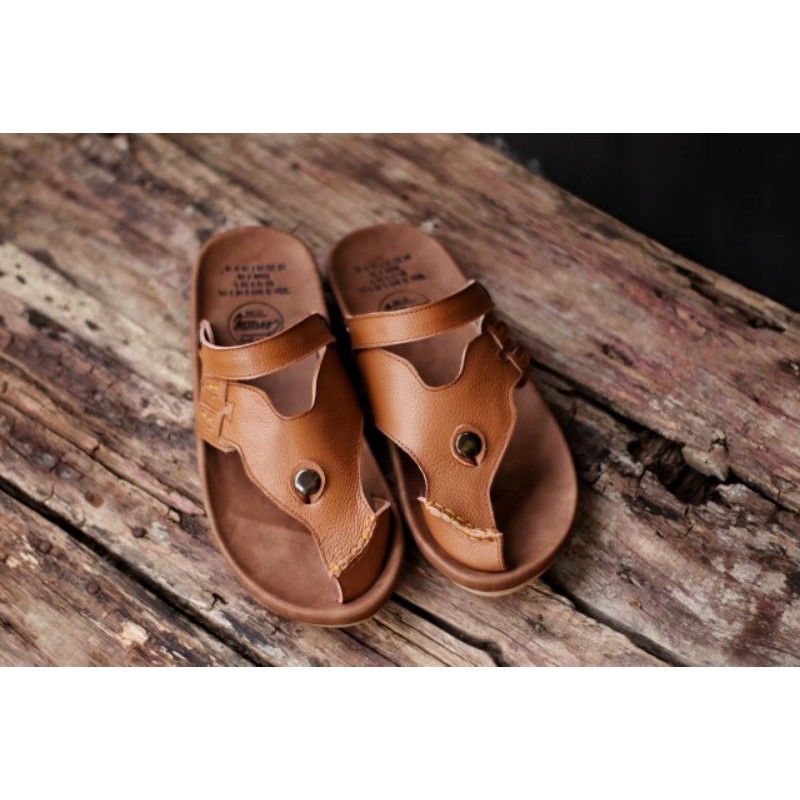 CEVANY LUCKY - Sandal Kulit Pria Original Kulit Asli