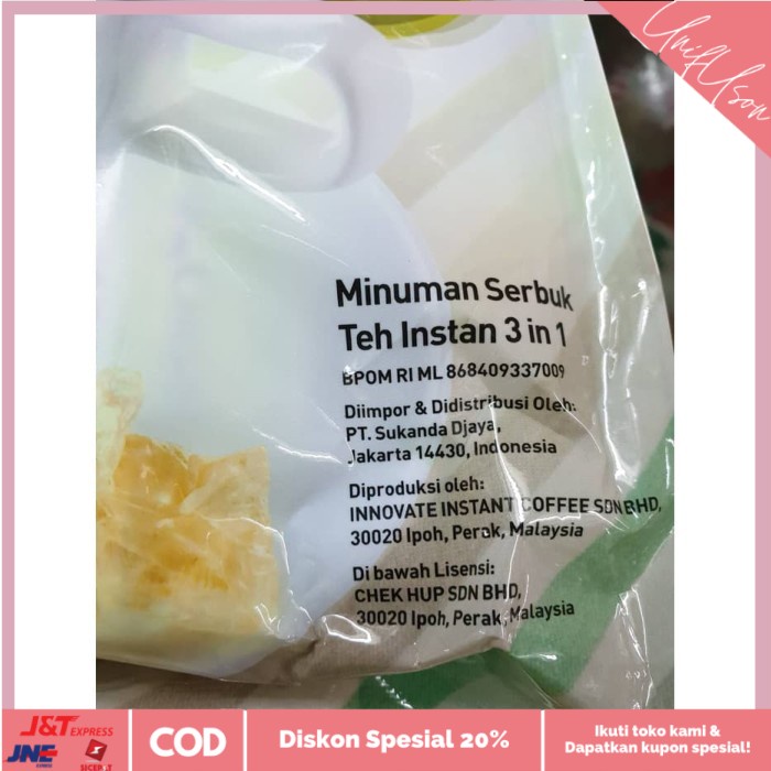 

⭐COD⭐ Teh Tarik Chek Hup 3 in 1