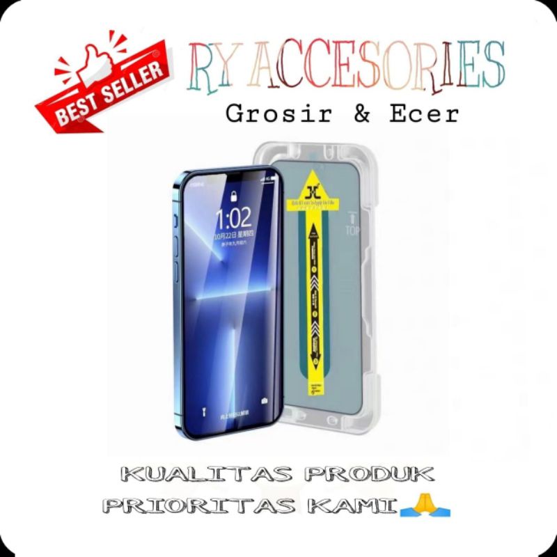 RY - Tempered glass super fit iPhone all type / anti gores super fit iPhone tempered glass iPhone al