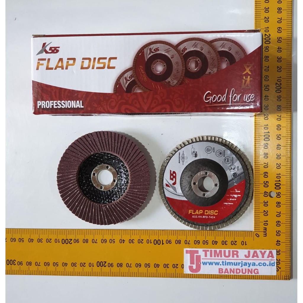 Amplas Susun Gerinda 4&quot;&quot; Flap Disc 60 80 100 120