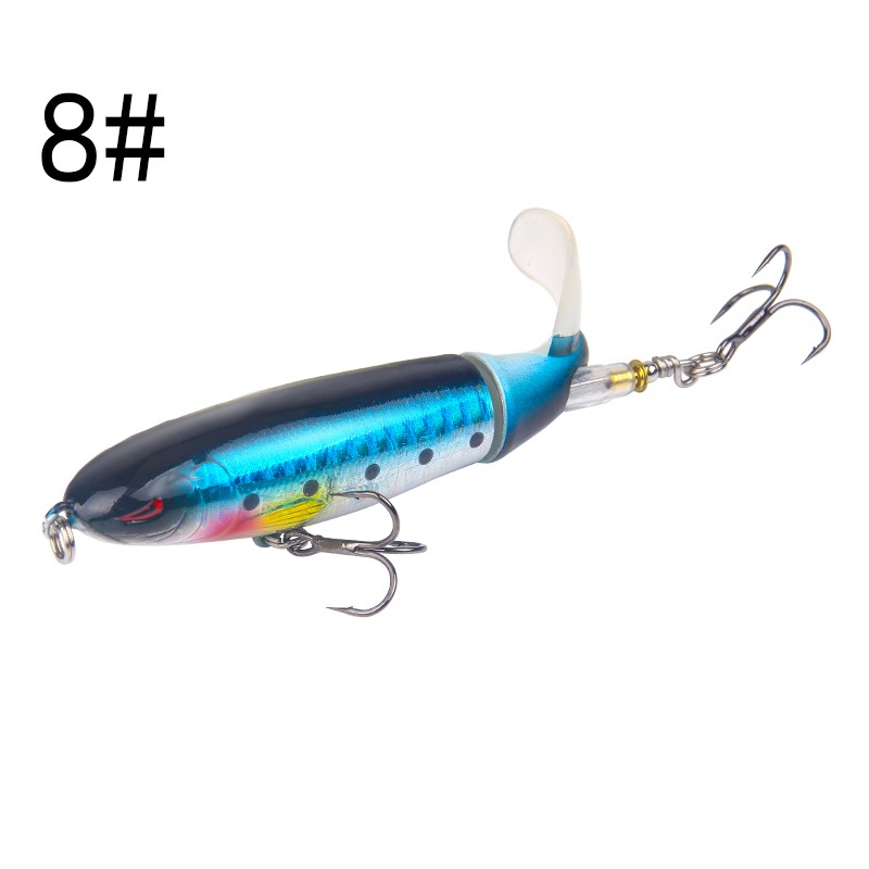 13g/10 cm Fishing Lure Kualitas Whopper Plopper Ikan Kecil Lure 3D Mata Plastik Umpan Keras-8 #