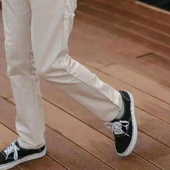 Celana panjang pria / Celana Baru Lebaran Pria Cowo Cowok Slimfit Pensil Streach Melar Ngaret Abu Gr