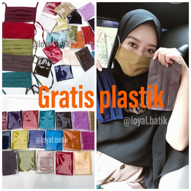 Loyal Masker Kain Headloop Earloop Pria Dan Wanita