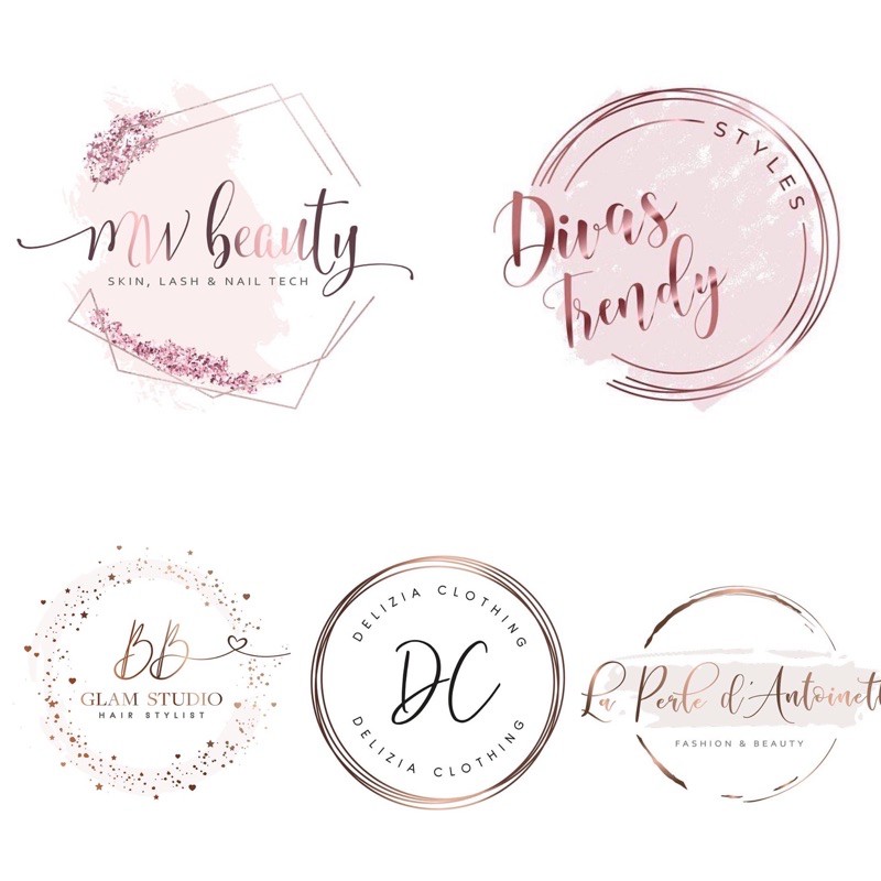 ARABELLA ROSEGOLD CANTIK | JASA BIKIN DESAIN LOGO OLSHOP LOGO BISNIS MURAH