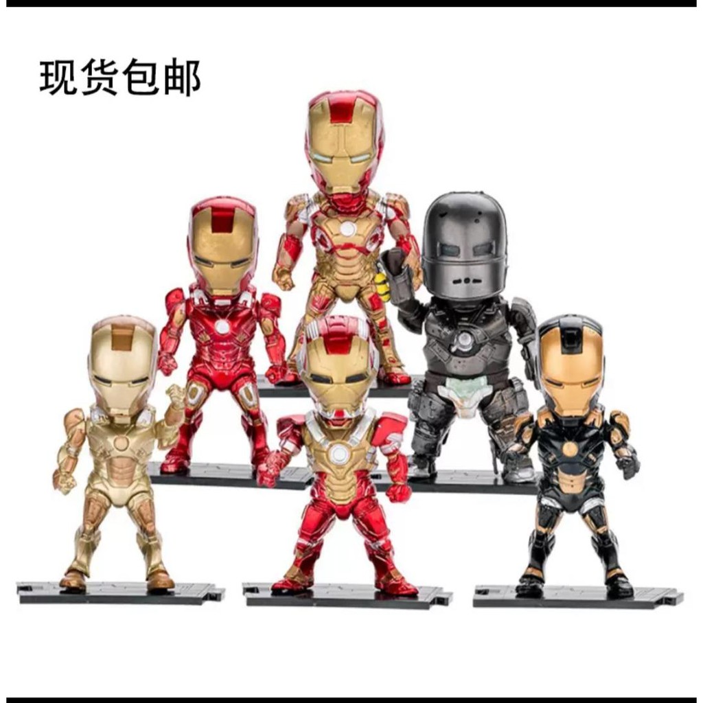 Toper Kue Ironman Set Action Figure set Marvel Avanger Ironman mainan anak isi 6pcs (01L)