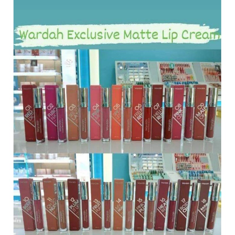 Original Wardah Lipstik Exlusive Matte Lip Cream