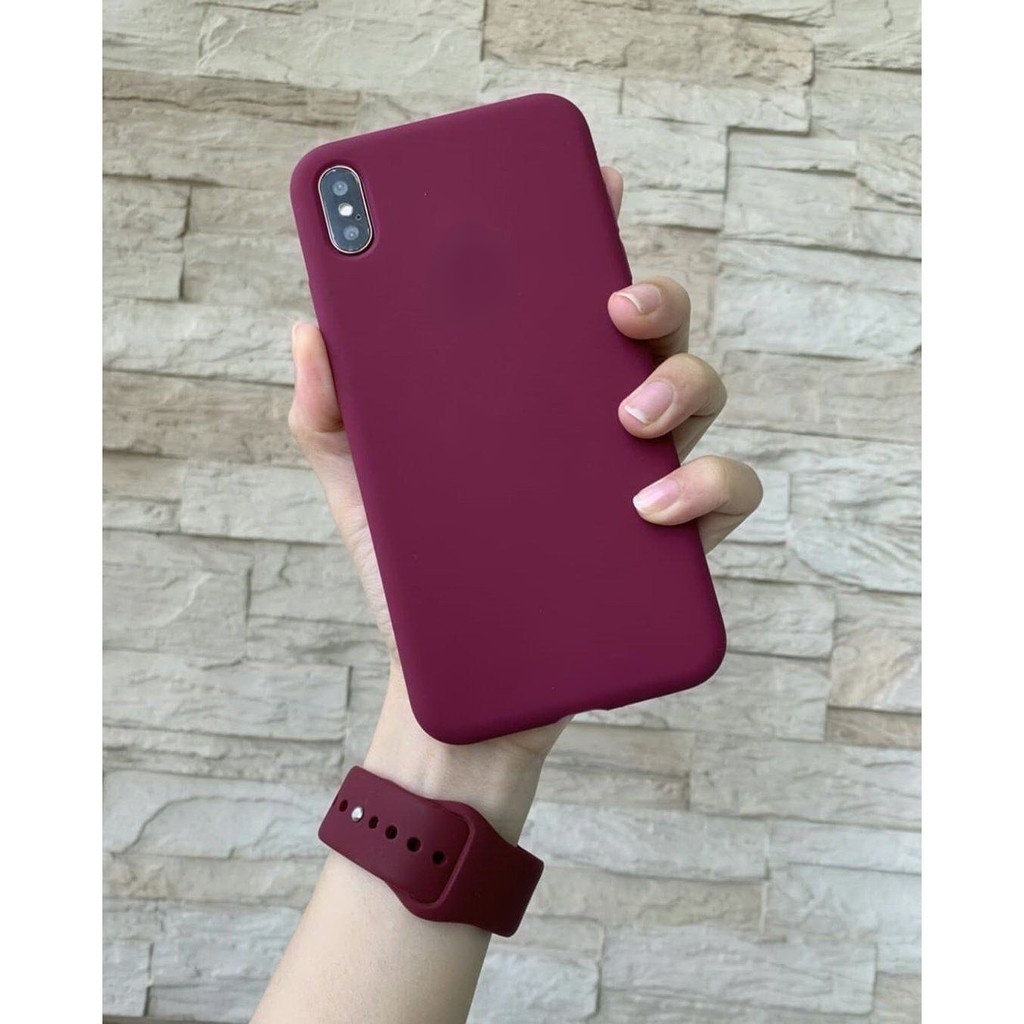 Soft case Silikon Warna Violet Untuk Iphone SE2 11 11 pro max 6s 7Plus 8P i6s IPX XR XS max i11 pro max