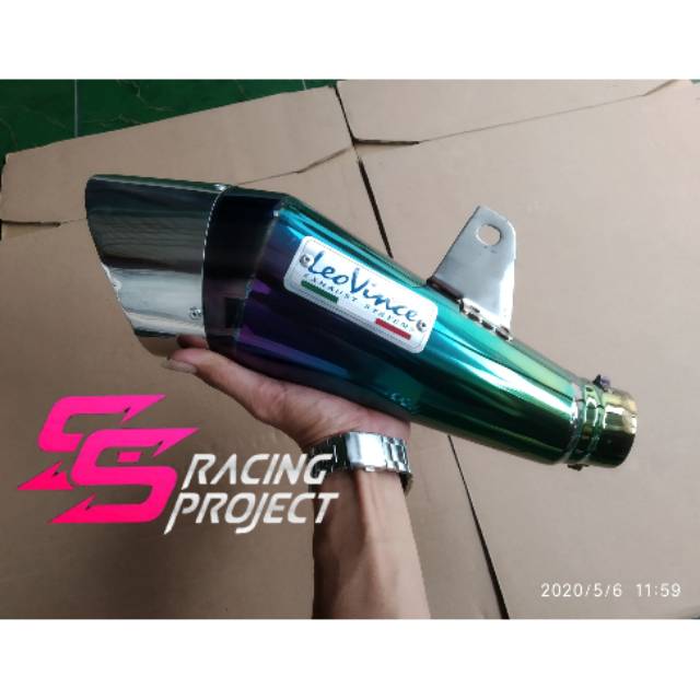 Knalpot murah Leovince cobra Rainbow slencer only