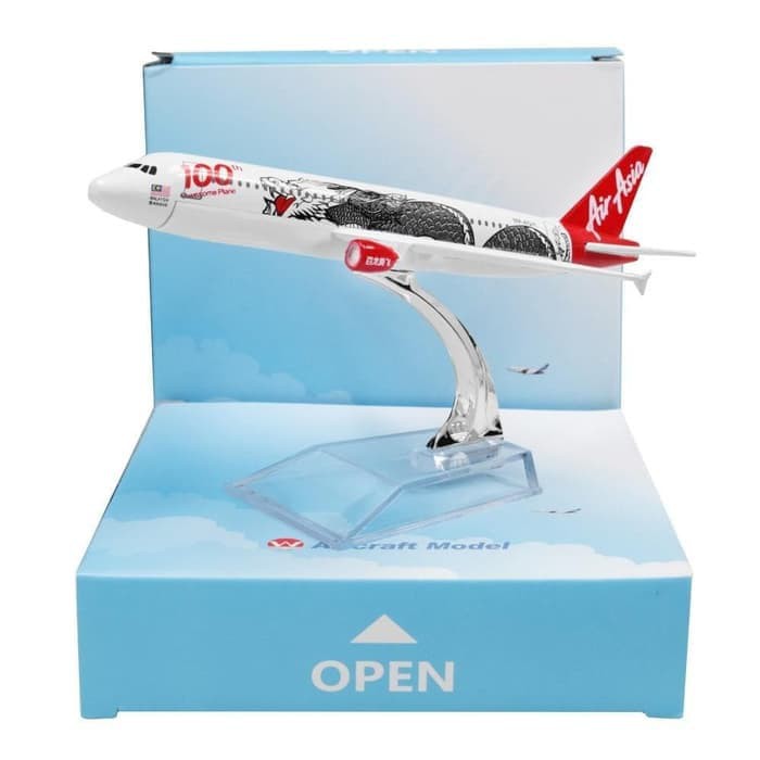 Terlaris MINIATUR DIECAST PESAWAT AIR ASIA AIRLINES PAJANGAN HIASAN PESAWAT Limited!