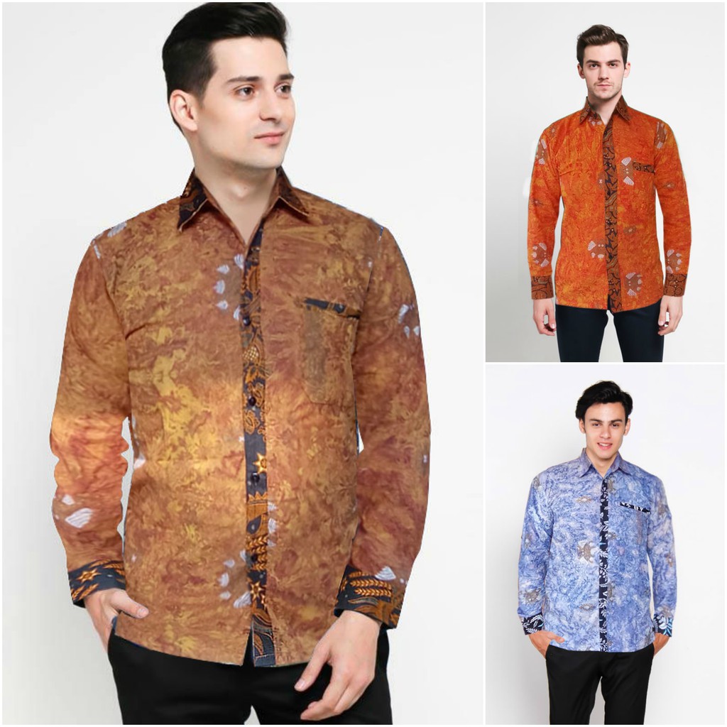 Kemeja Batik Lengan Panjang Mega