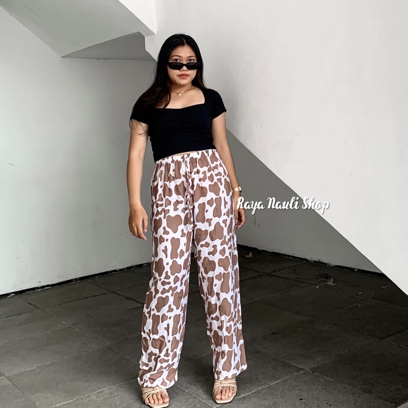 Kulot Motif Bali Rayon Premium-Kulot Sapi Milo