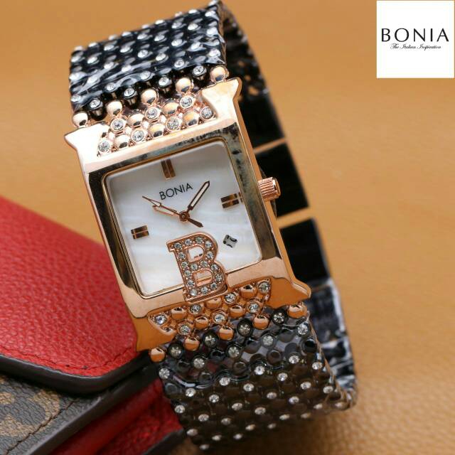 JAM TANGAN CEWEK/WANITA BONIA KW SUPER RANTAI TERBARU ELEGANT HARGA BERSAHABAT..