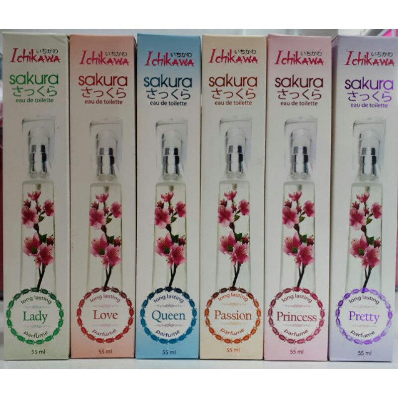 ichikawa parfum sakura 55ml Original dan BPOM