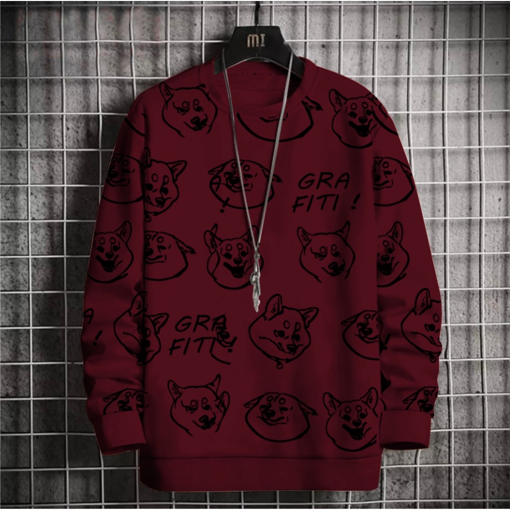 Sweater Grafiti Doge Babyterry UK M L - A5GARD88