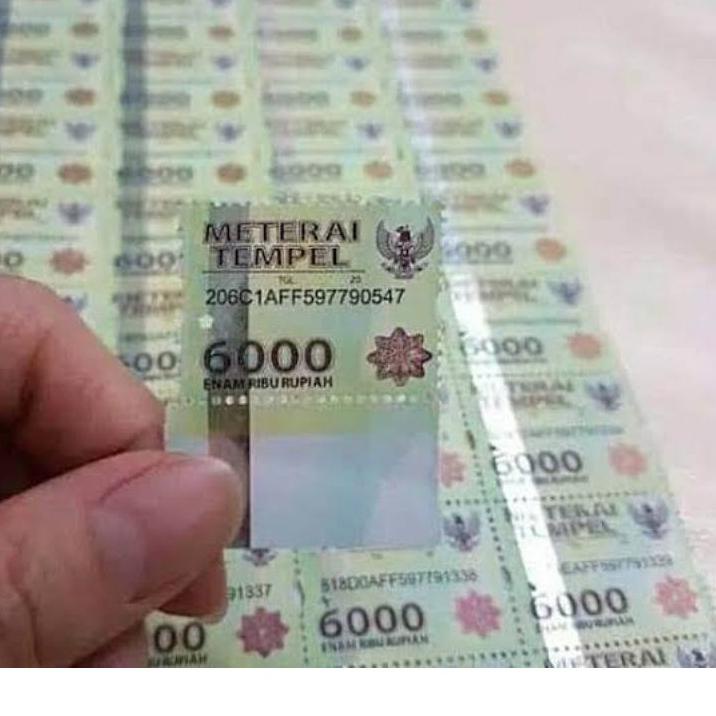 Silahkan Beli- MATERAI 6000 MURAH ASLI POS INDONESIA