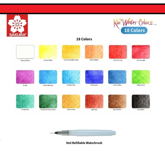 

Berkualitas Cat Air / Sakura Koi Watercolors 18 Field Sketch Box Sale!!!