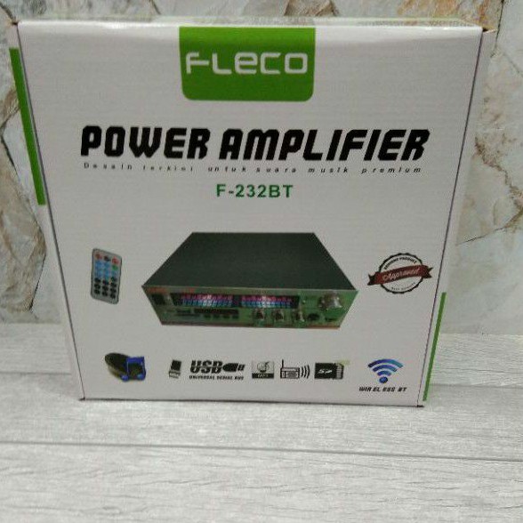 Amplifier Bluetooth Fleco F-232BT/ Amkplifier Karaoke fleco f-232BT