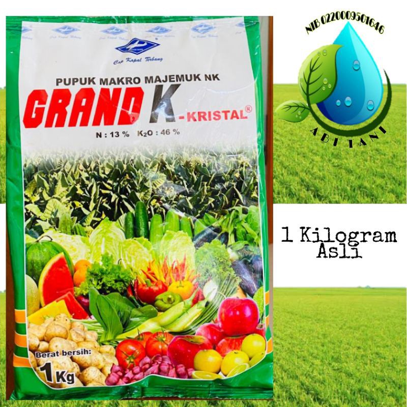 Pupuk Majemuk Grand-K Kristal 1 KG Asli