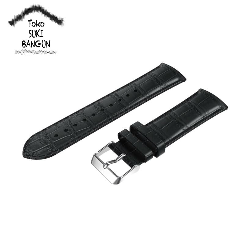 TALI JAM 22mm QUICK RELEASE Kulit Sintetis PU Leather CROCO Watch Band