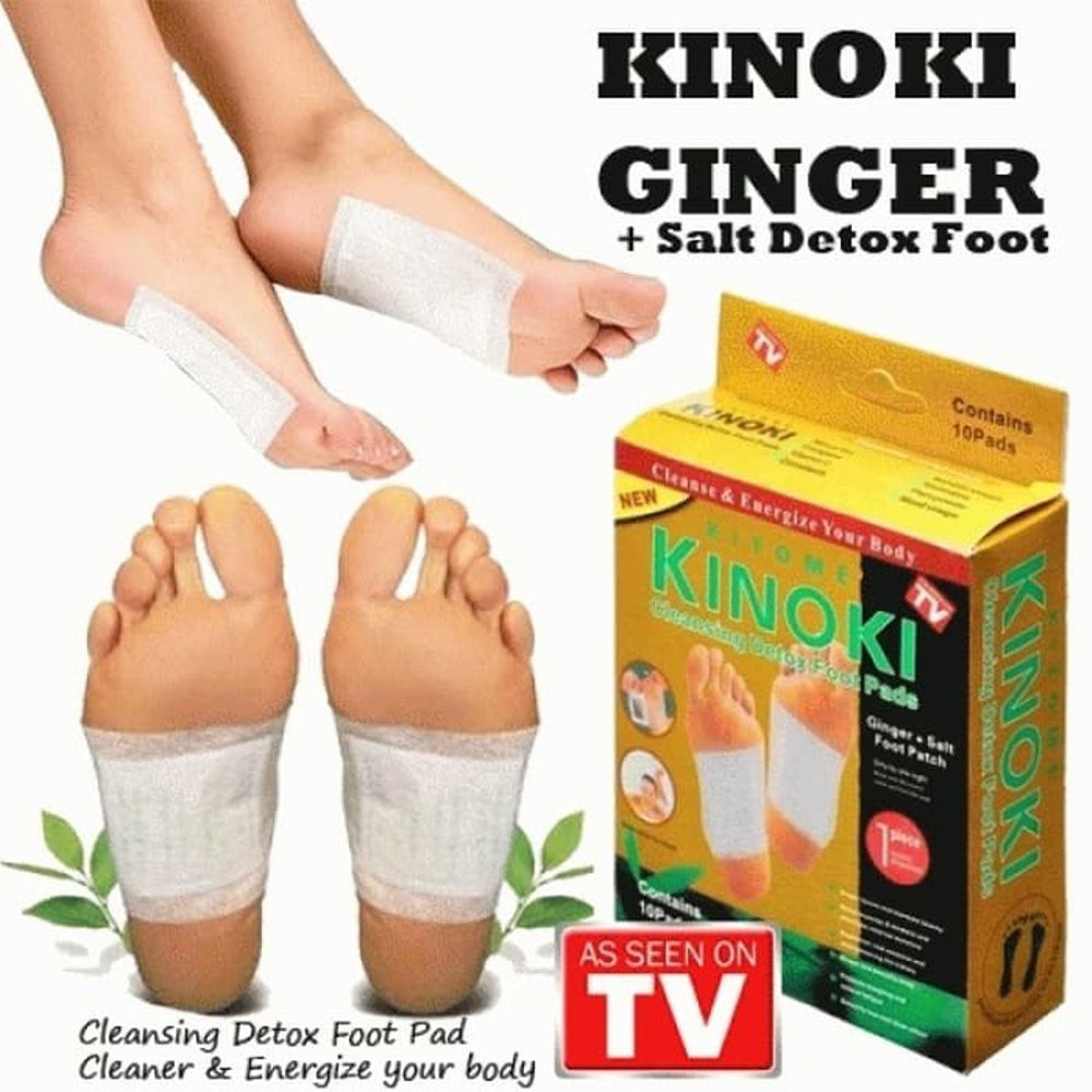 Koyo Penyerap Racun Plus Jahe 1 Kotak isi 10 pcs / Kinoki Cleansing Gold Detox Ginger Salt Foot Pads