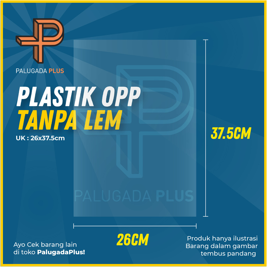 

Plastik OPP Kiloan Ukuran 26x37.5cm (Tanpa Lem)