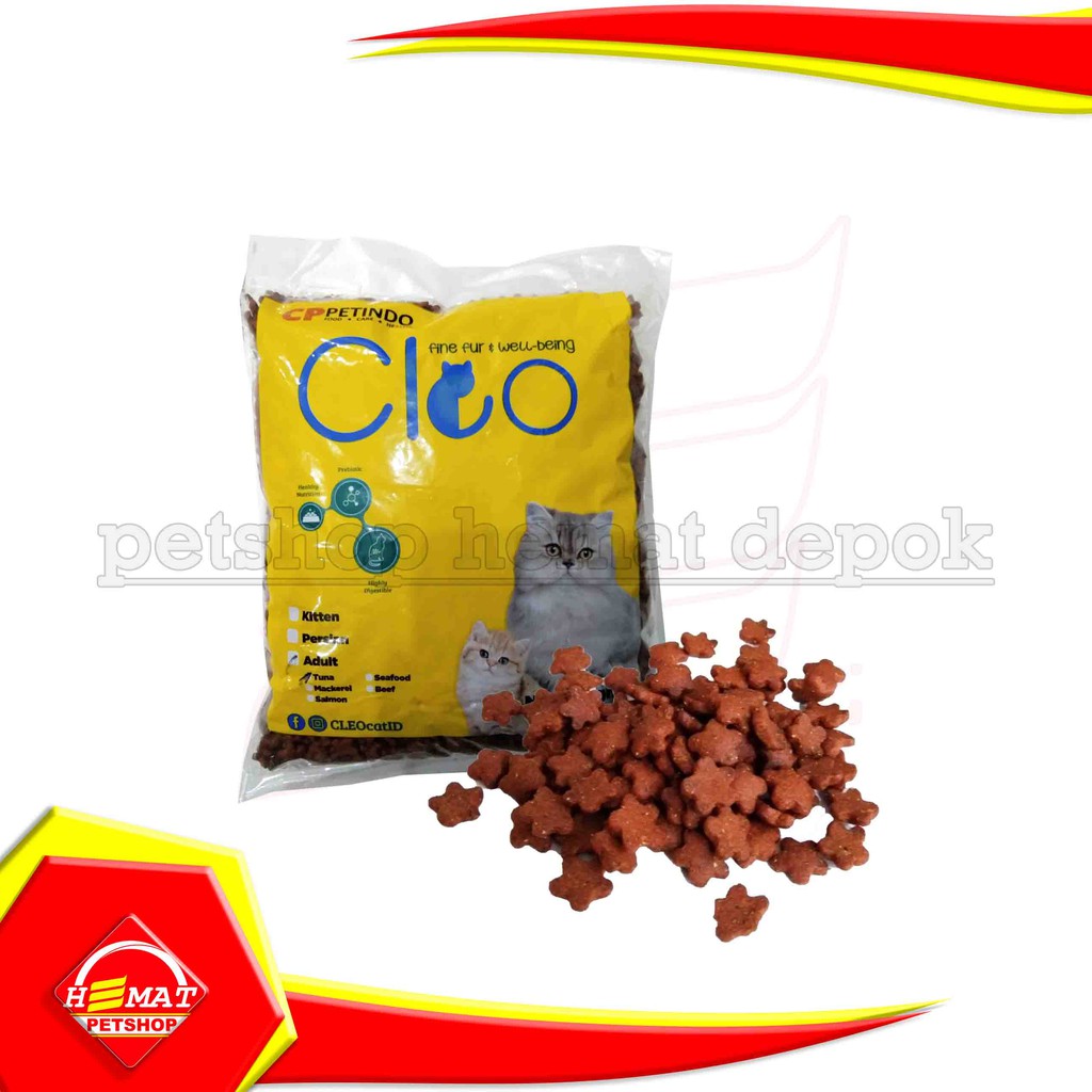 Cat Food CLEO repacking 500 gram makanan kucing repack